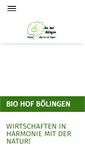 Mobile Screenshot of bio-hof-boelingen.de